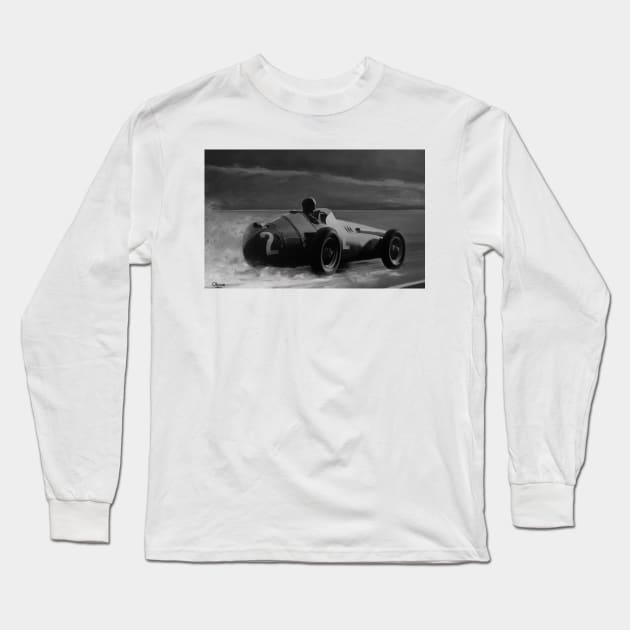 Juan Manuel Fangio Long Sleeve T-Shirt by oleynik